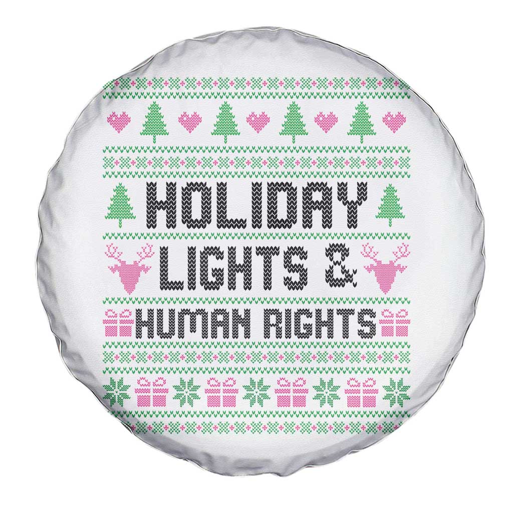 Christmas Lights For Human Rights Spare Tire Cover Equality Supporter Gift TS12 Print Your Wear
