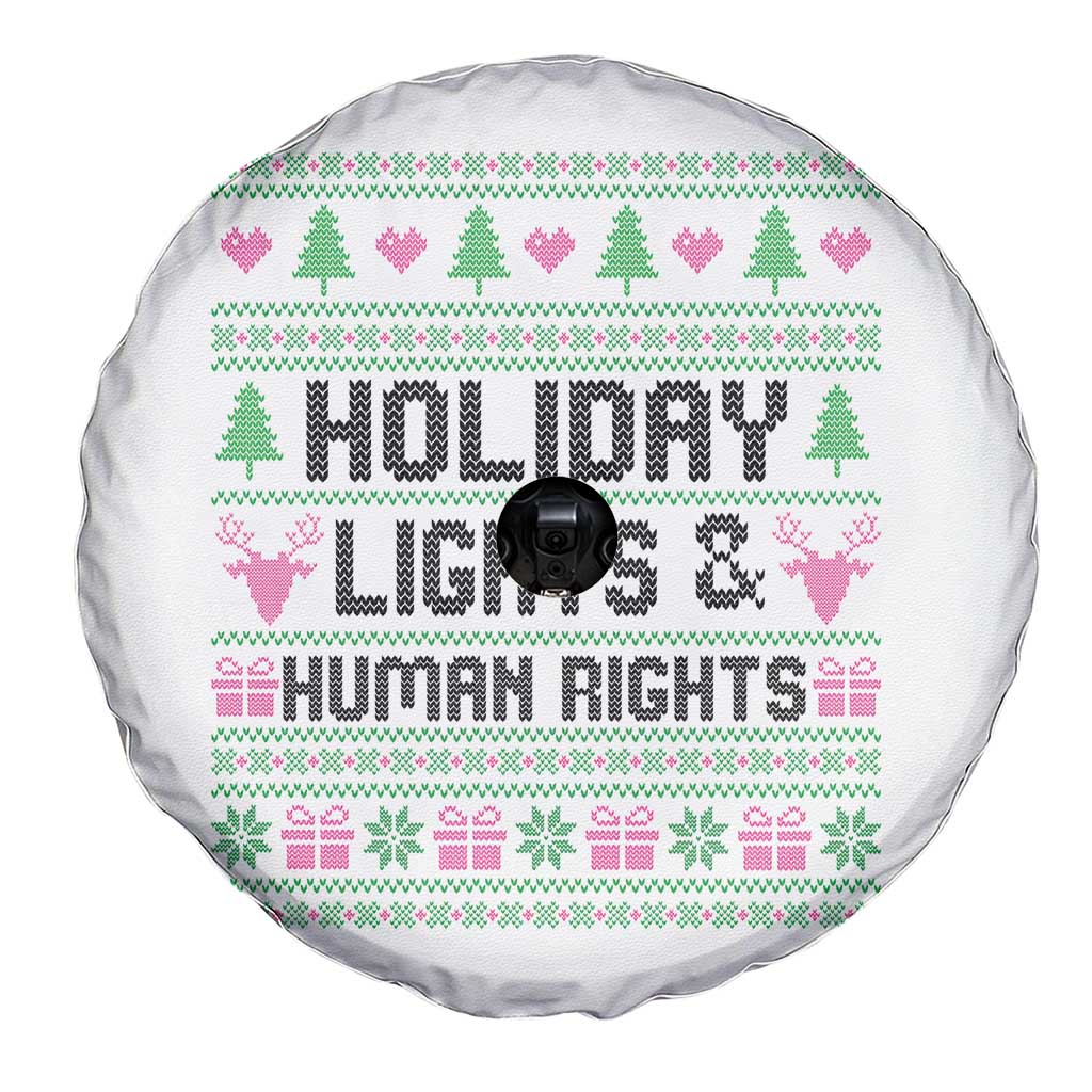 Christmas Lights For Human Rights Spare Tire Cover Equality Supporter Gift TS12 Print Your Wear