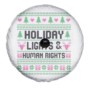Christmas Lights For Human Rights Spare Tire Cover Equality Supporter Gift TS12 Print Your Wear
