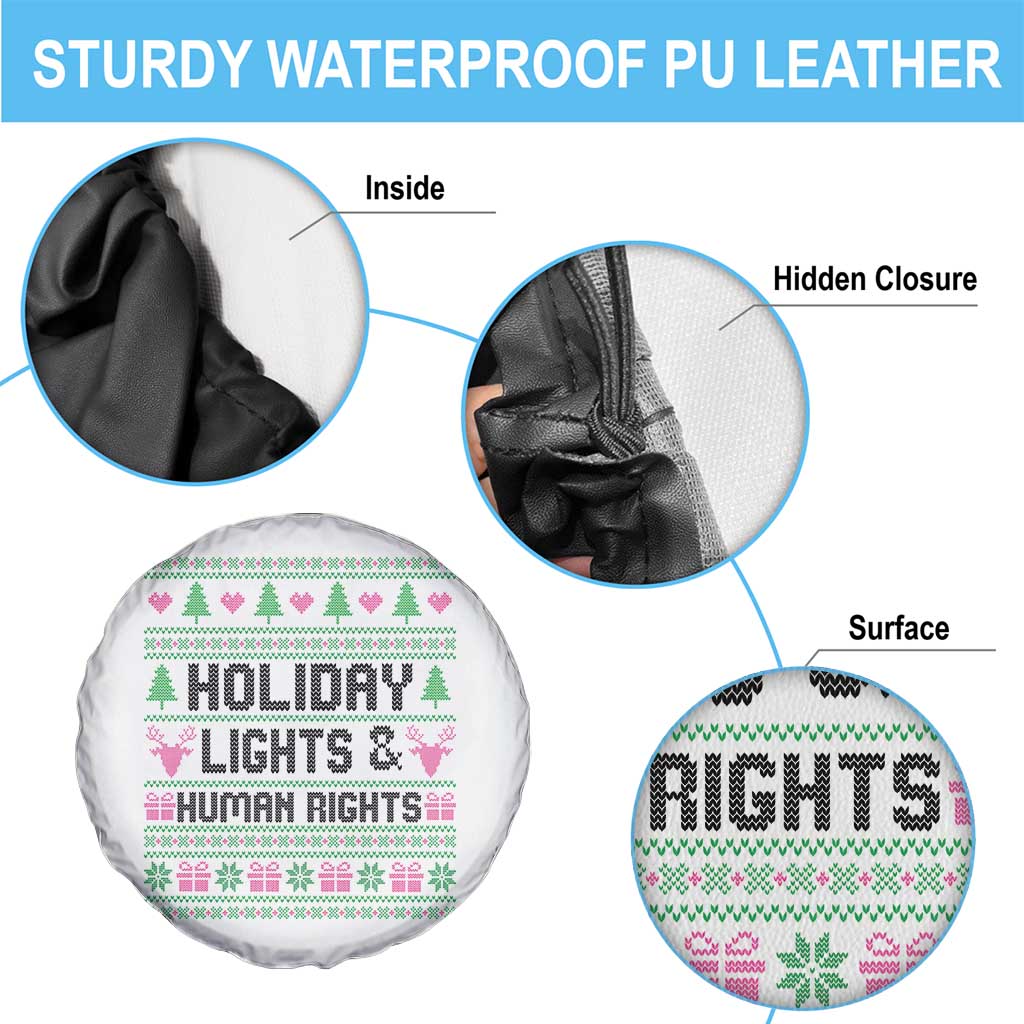 Christmas Lights For Human Rights Spare Tire Cover Equality Supporter Gift TS12 Print Your Wear