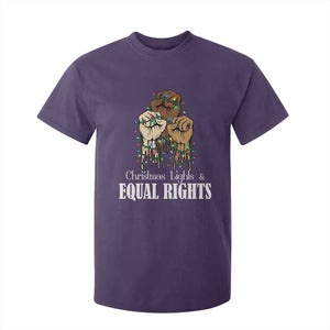 Christmas Lights And Equal Rights T Shirt For Kid Diversity Xmas Gift TS12 Purple Print Your Wear