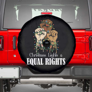Christmas Lights And Equal Rights Spare Tire Cover Diversity Xmas Gift TS12 Black Print Your Wear
