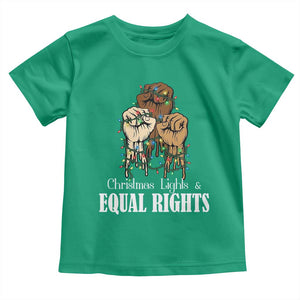 Christmas Lights And Equal Rights Toddler T Shirt Diversity Xmas Gift TS12 Irish Green Print Your Wear