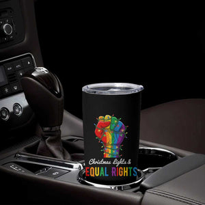 Christmas Lights Equal Rights Tumbler Cup LGBT Hands Supporter Gift TS12 Print Your Wear