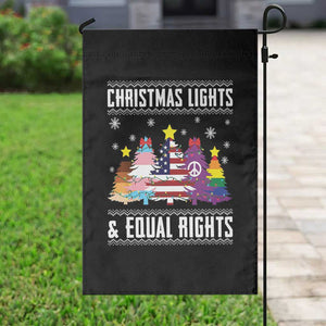 Xmas Lights Equal Rights Ugly Sweater Activism Gift Garden Flag TS12 Print Your Wear