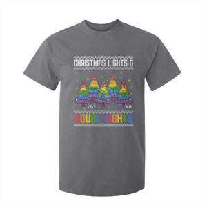 Christmas Equality Lights Ugly Sweater T Shirt For Kid Xmas Activism Gift TS12 Charcoal Print Your Wear