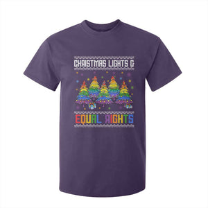 Christmas Equality Lights Ugly Sweater T Shirt For Kid Xmas Activism Gift TS12 Purple Print Your Wear