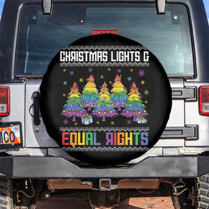 Christmas Equality Lights Ugly Sweater Spare Tire Cover Xmas Activism Gift TS12 No hole Black Print Your Wear
