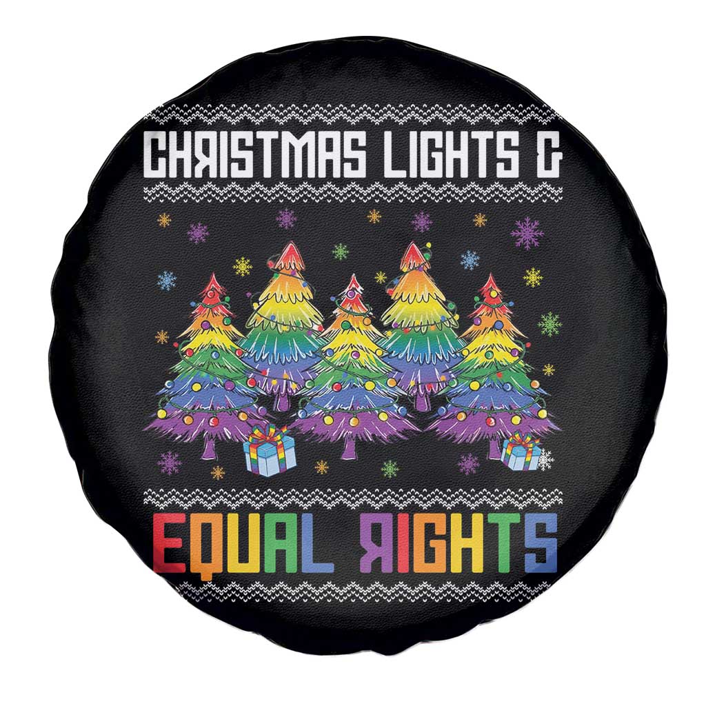 Christmas Equality Lights Ugly Sweater Spare Tire Cover Xmas Activism Gift TS12 Print Your Wear