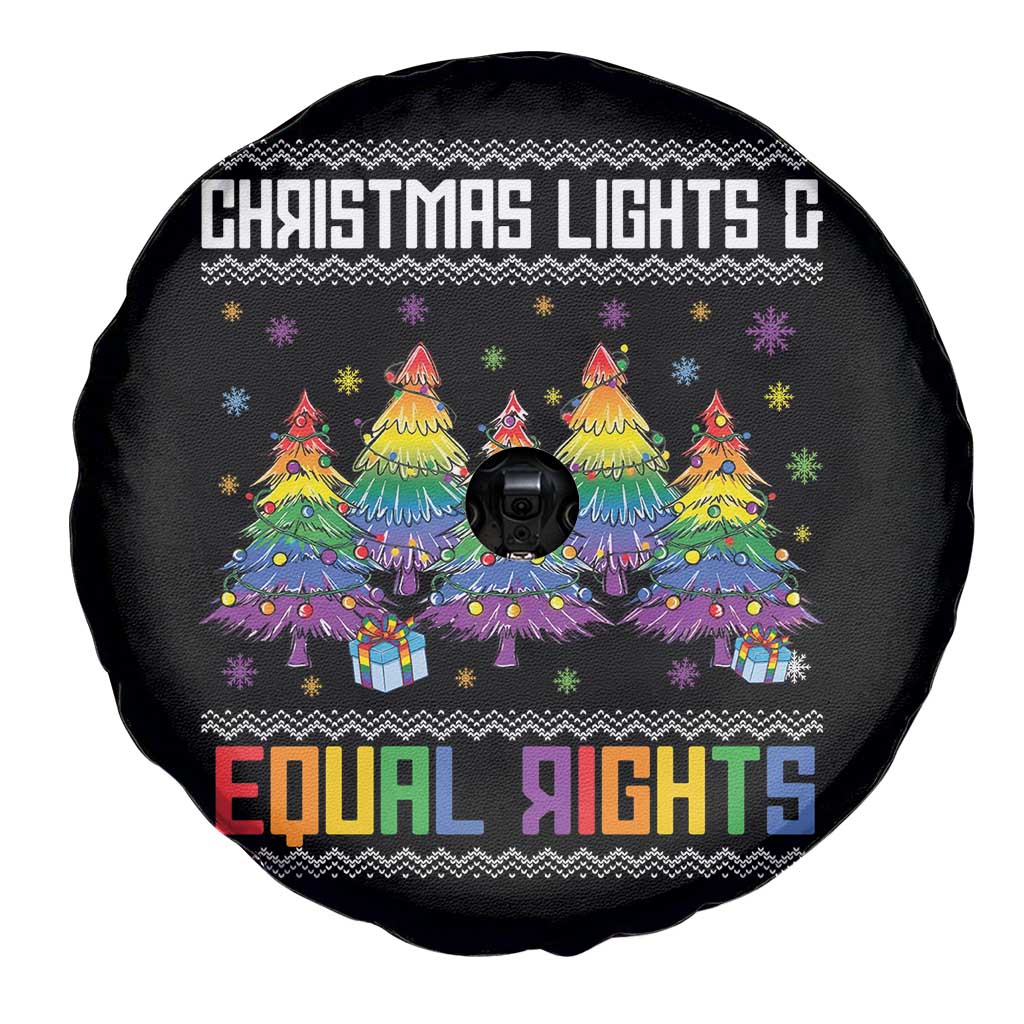 Christmas Equality Lights Ugly Sweater Spare Tire Cover Xmas Activism Gift TS12 Print Your Wear
