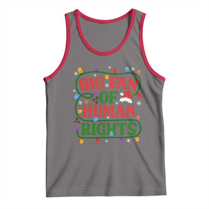Big Fan Of Human Rights Tank Top Equality Activists Christmas Gift TS12 Deep Heather Red Print Your Wear