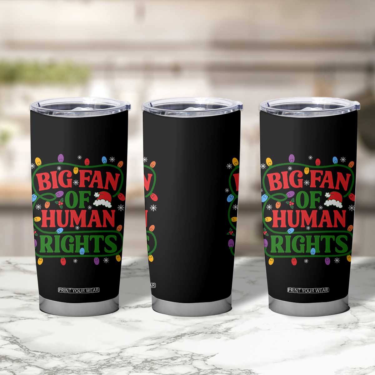 Big Fan Of Human Rights Tumbler Cup Equality Activists Christmas Gift TS12 Print Your Wear