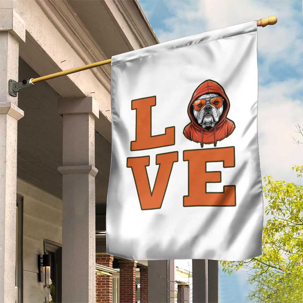 Love Vintage Cool Bulldog Garden Flag Game Day Dog Lover TS12 Print Your Wear