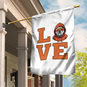 Love Vintage Cool Bulldog Garden Flag Game Day Dog Lover TS12 Print Your Wear