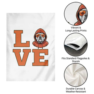 Love Vintage Cool Bulldog Garden Flag Game Day Dog Lover TS12 Print Your Wear