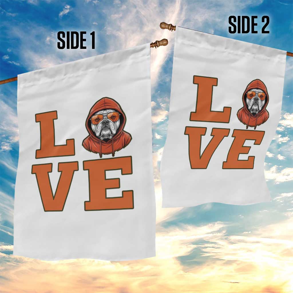 Love Vintage Cool Bulldog Garden Flag Game Day Dog Lover TS12 Print Your Wear