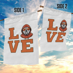 Love Vintage Cool Bulldog Garden Flag Game Day Dog Lover TS12 Print Your Wear