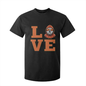 Love Vintage Cool Bulldog T Shirt For Kid Game Day Dog Lover TS12 Black Print Your Wear