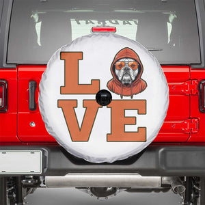 Love Vintage Cool Bulldog Spare Tire Cover Game Day Dog Lover TS12 Black Print Your Wear