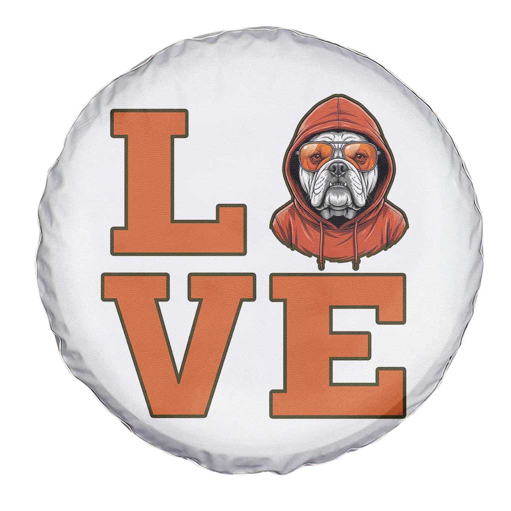 Love Vintage Cool Bulldog Spare Tire Cover Game Day Dog Lover TS12 Print Your Wear