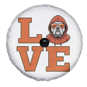 Love Vintage Cool Bulldog Spare Tire Cover Game Day Dog Lover TS12 Print Your Wear