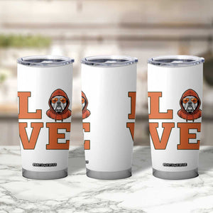 Love Vintage Cool Bulldog Tumbler Cup Game Day Dog Lover TS12 Print Your Wear