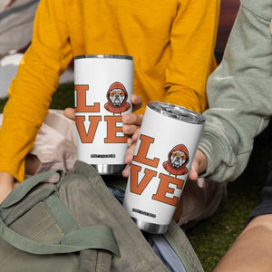Love Vintage Cool Bulldog Tumbler Cup Game Day Dog Lover TS12 Print Your Wear