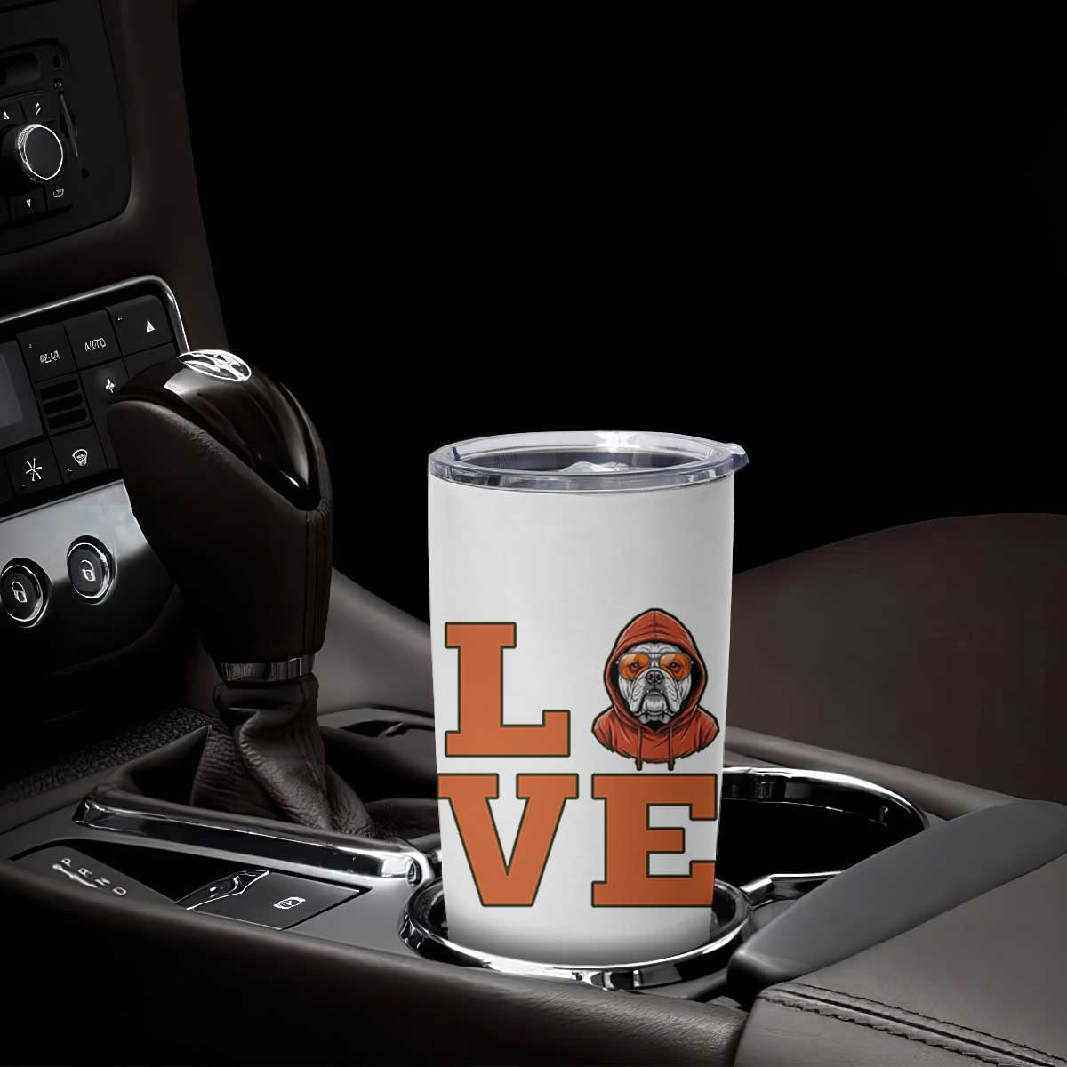 Love Vintage Cool Bulldog Tumbler Cup Game Day Dog Lover TS12 Print Your Wear
