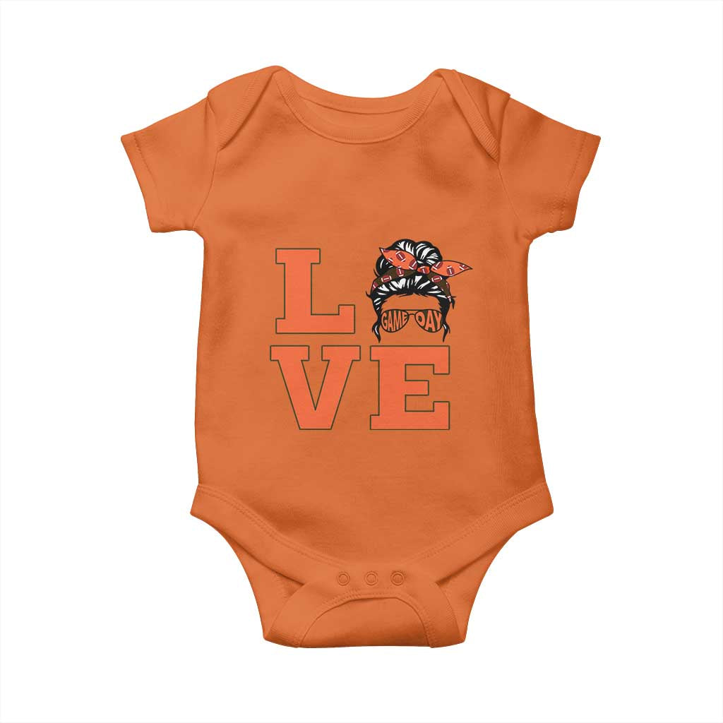 Love Vintage Cool Pun Girl Baby Onesie Game Day Gift TS12 Orange Print Your Wear