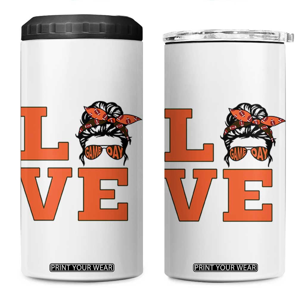 Love Vintage Cool Pun Girl 4 in 1 Can Cooler Tumbler Game Day Gift TS12 One Size: 16 oz White Print Your Wear