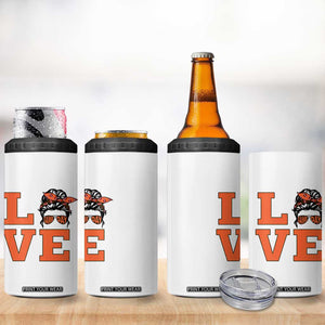 Love Vintage Cool Pun Girl 4 in 1 Can Cooler Tumbler Game Day Gift TS12 Print Your Wear