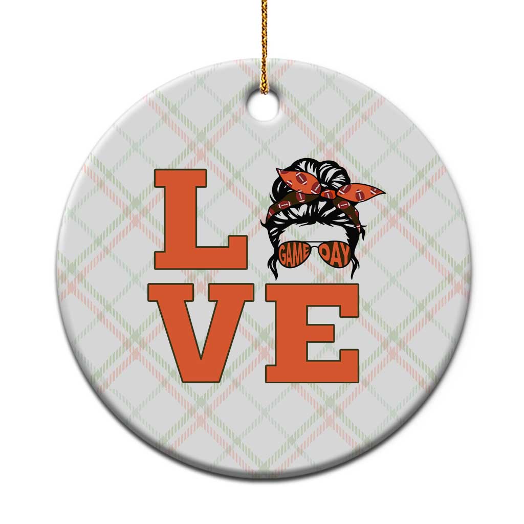 Love Vintage Cool Pun Girl Ceramic Ornament Game Day Gift TS12 1pc Christmas Plaid Print Your Wear