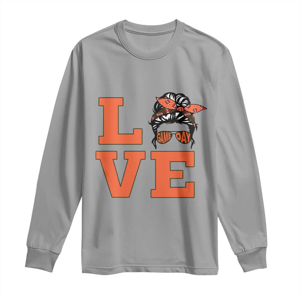 Love Vintage Cool Pun Girl Long Sleeve Shirt Game Day Gift TS12 Sport Gray Print Your Wear