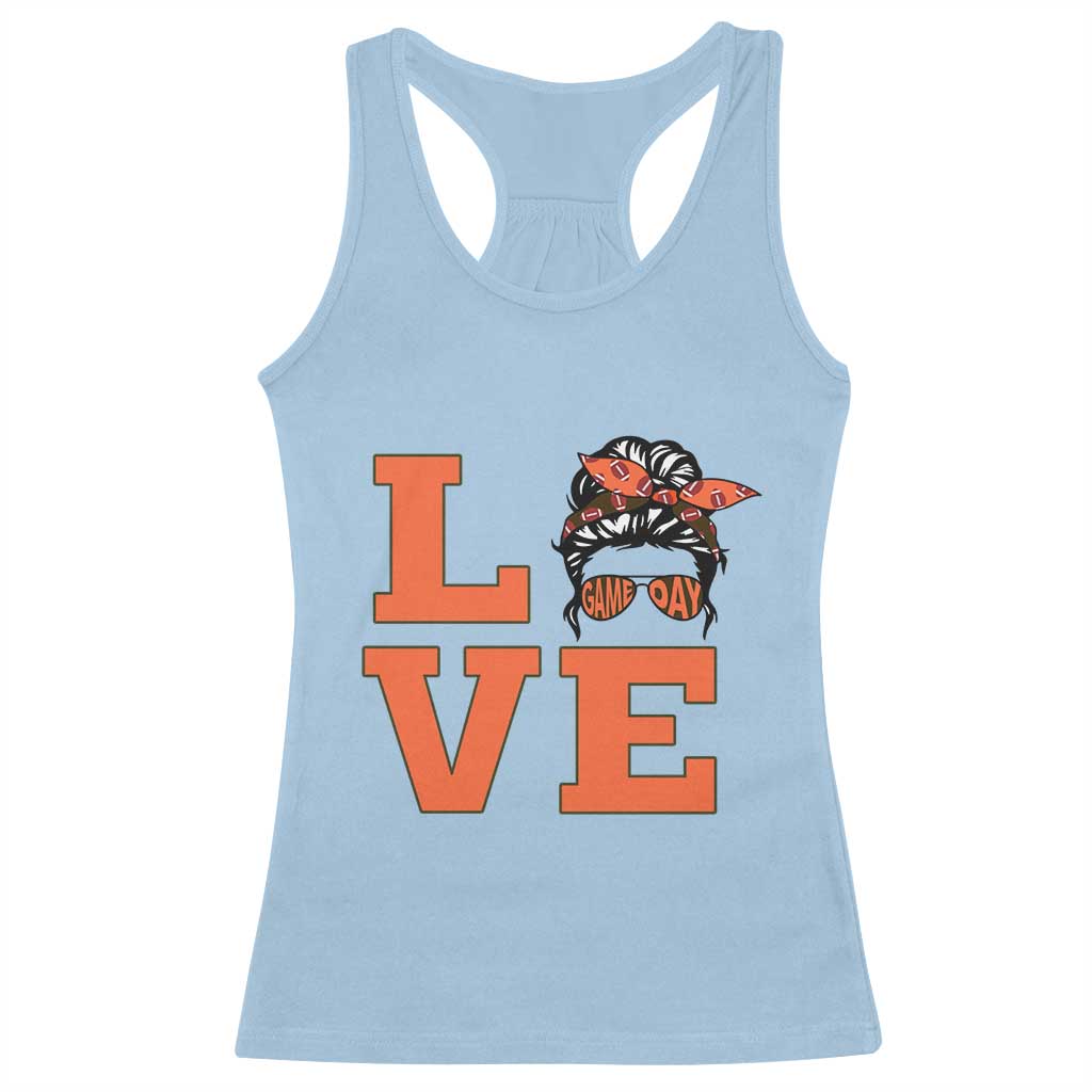 Love Vintage Cool Pun Girl Racerback Tank Top Game Day Gift TS12 Light Blue Print Your Wear