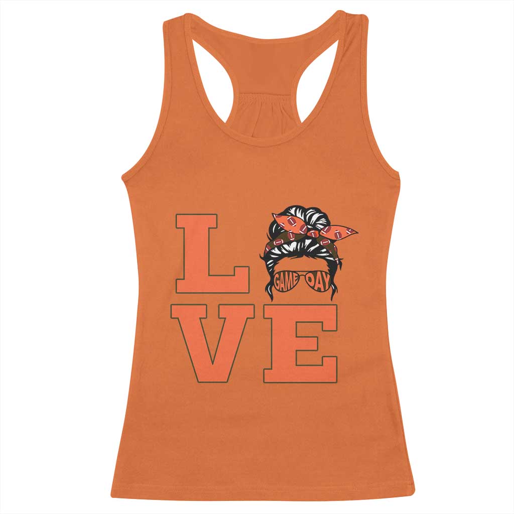 Love Vintage Cool Pun Girl Racerback Tank Top Game Day Gift TS12 Orange Print Your Wear
