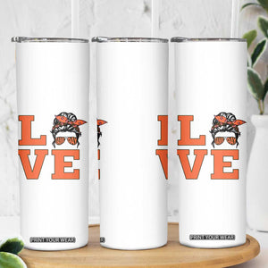 Love Vintage Cool Pun Girl Skinny Tumbler Game Day Gift TS12 Print Your Wear