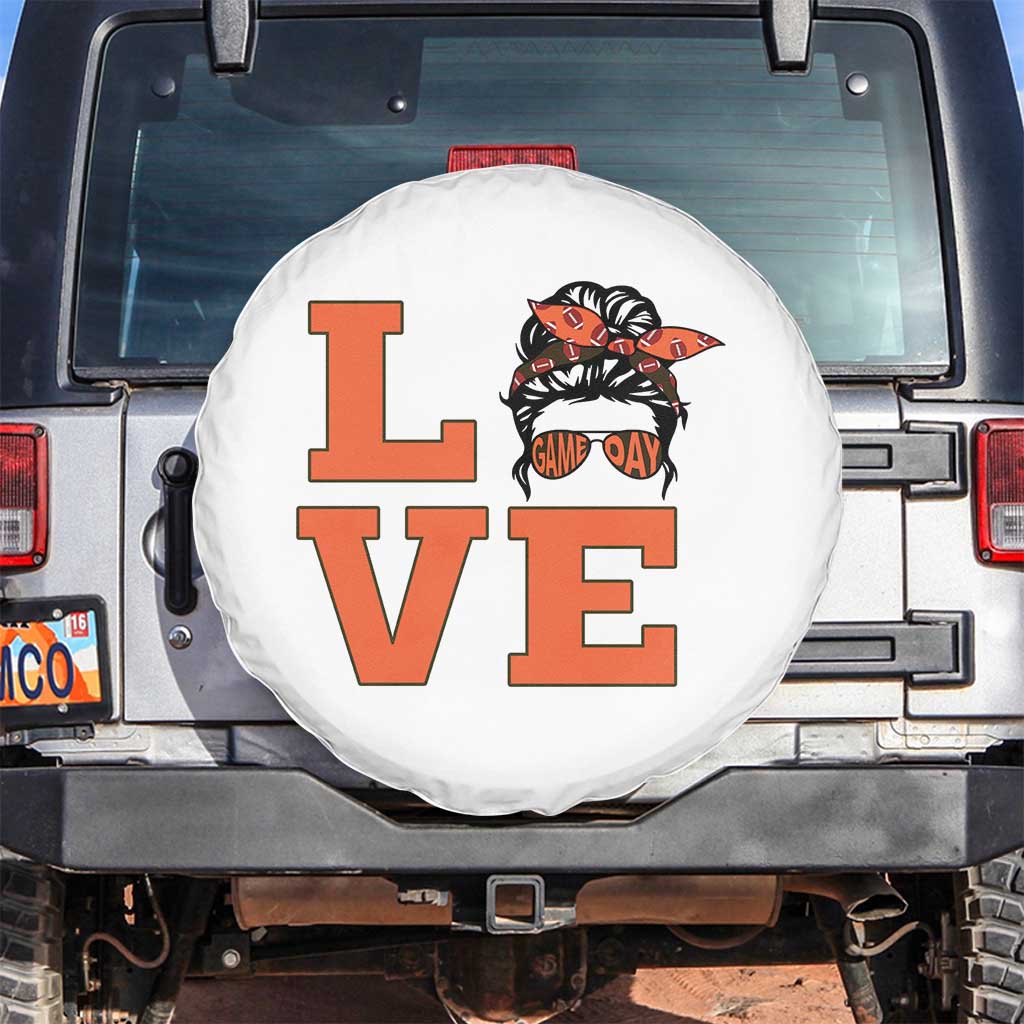 Love Vintage Cool Pun Girl Spare Tire Cover Game Day Gift TS12 No hole Black Print Your Wear