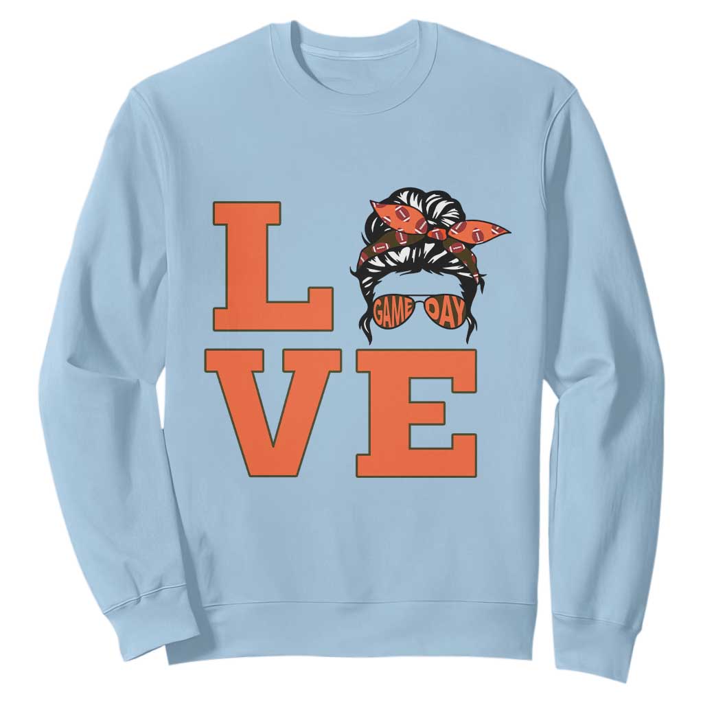 Love Vintage Cool Pun Girl Sweatshirt Game Day Gift TS12 Light Blue Print Your Wear
