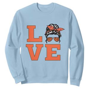 Love Vintage Cool Pun Girl Sweatshirt Game Day Gift TS12 Light Blue Print Your Wear