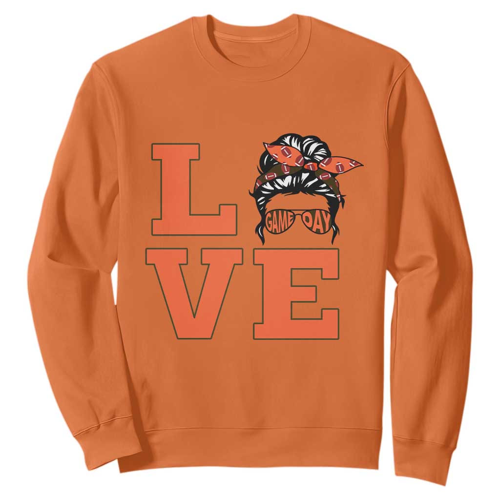Love Vintage Cool Pun Girl Sweatshirt Game Day Gift TS12 Orange Print Your Wear