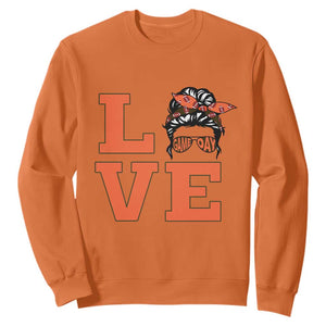 Love Vintage Cool Pun Girl Sweatshirt Game Day Gift TS12 Orange Print Your Wear