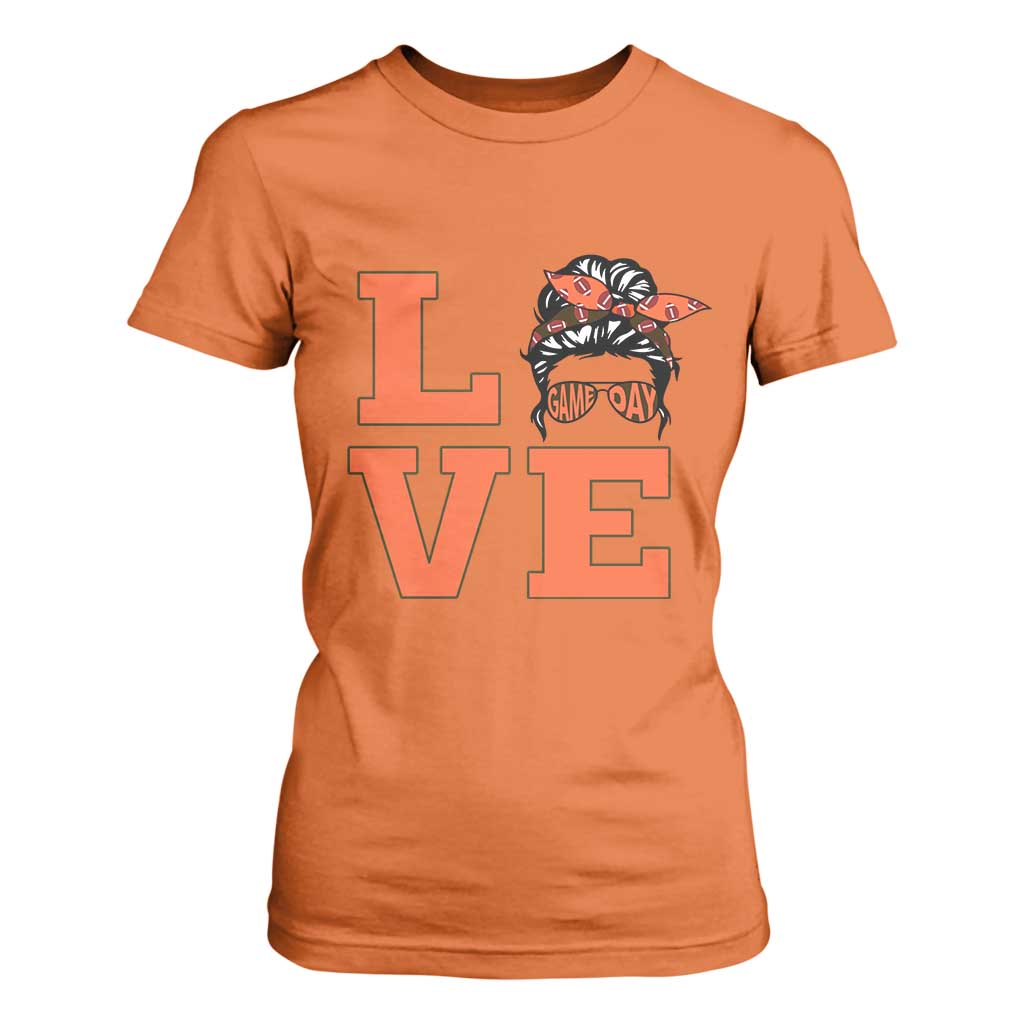 Love Vintage Cool Pun Girl T Shirt For Women Game Day Gift TS12 Orange Print Your Wear