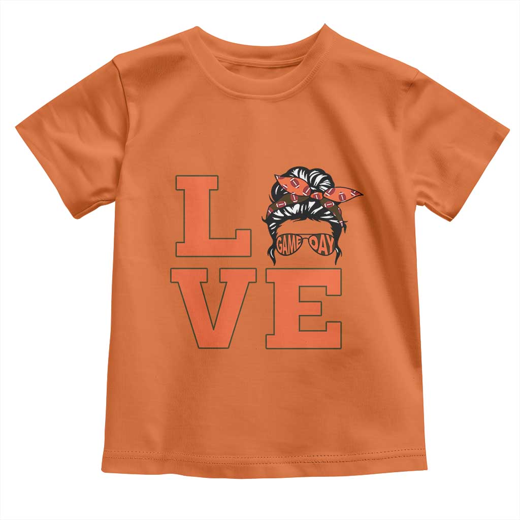 Love Vintage Cool Pun Girl Toddler T Shirt Game Day Gift TS12 Orange Print Your Wear