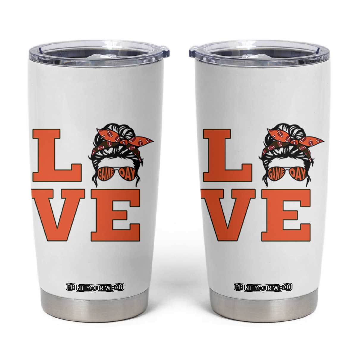 Love Vintage Cool Pun Girl Tumbler Cup Game Day Gift TS12 White Print Your Wear