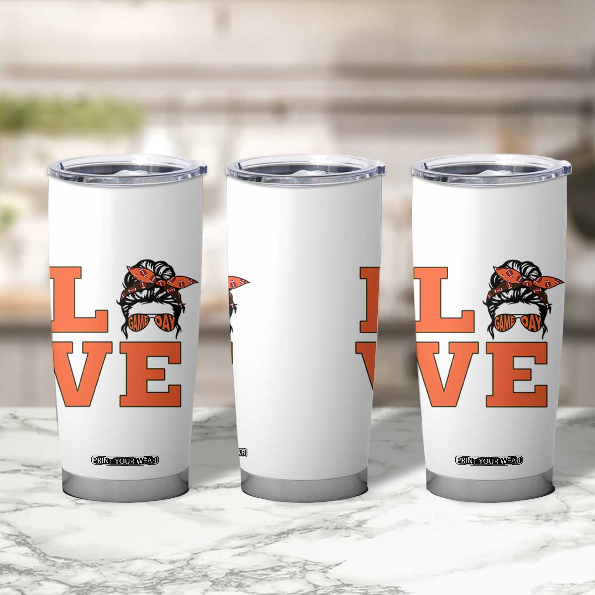 Love Vintage Cool Pun Girl Tumbler Cup Game Day Gift TS12 Print Your Wear