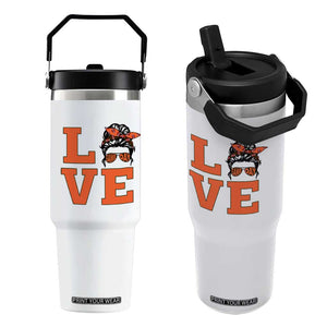 Love Vintage Cool Pun Girl Flip Straw Tumbler Game Day Gift TS12 One Size: 30 oz White Print Your Wear