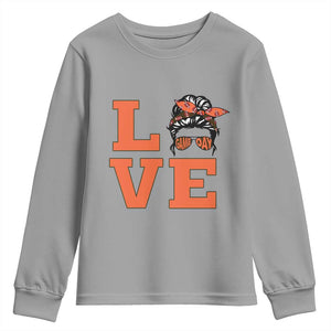 Love Vintage Cool Pun Girl Youth Sweatshirt Game Day Gift TS12 Sport Gray Print Your Wear
