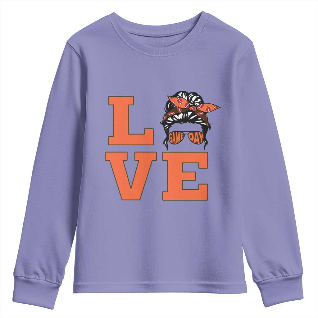 Love Vintage Cool Pun Girl Youth Sweatshirt Game Day Gift TS12 Violet Print Your Wear