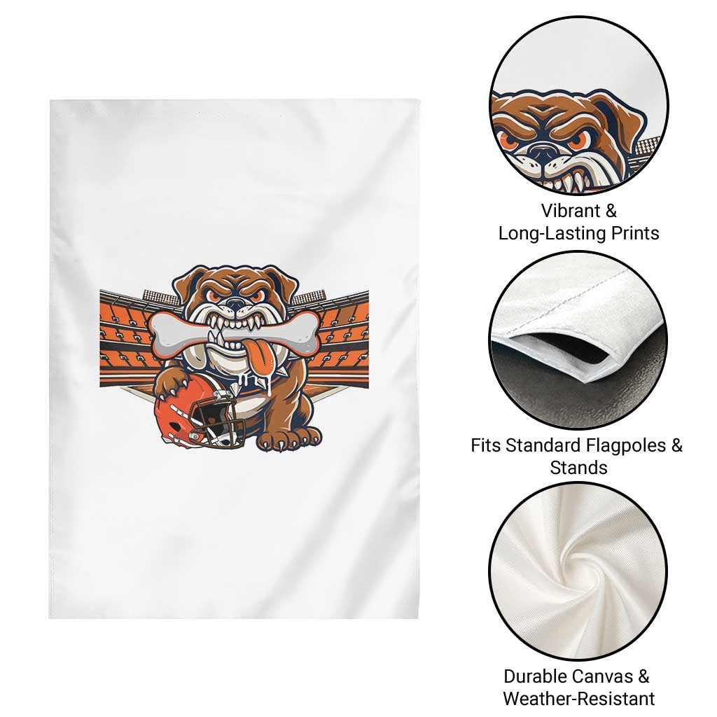 Funny Bulldog Football Lover Garden Flag Game Day Fan Lifestyle TS12 Print Your Wear