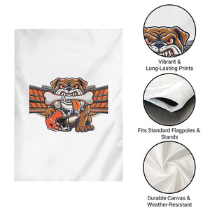 Funny Bulldog Football Lover Garden Flag Game Day Fan Lifestyle TS12 Print Your Wear